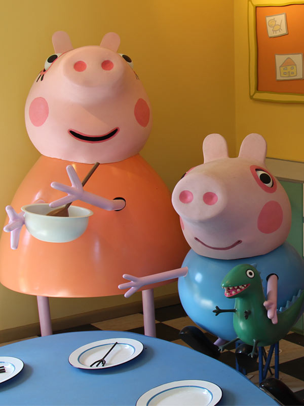 Peppa Pig’s House exterior and garden in Peppa Pig World at Paultons Park