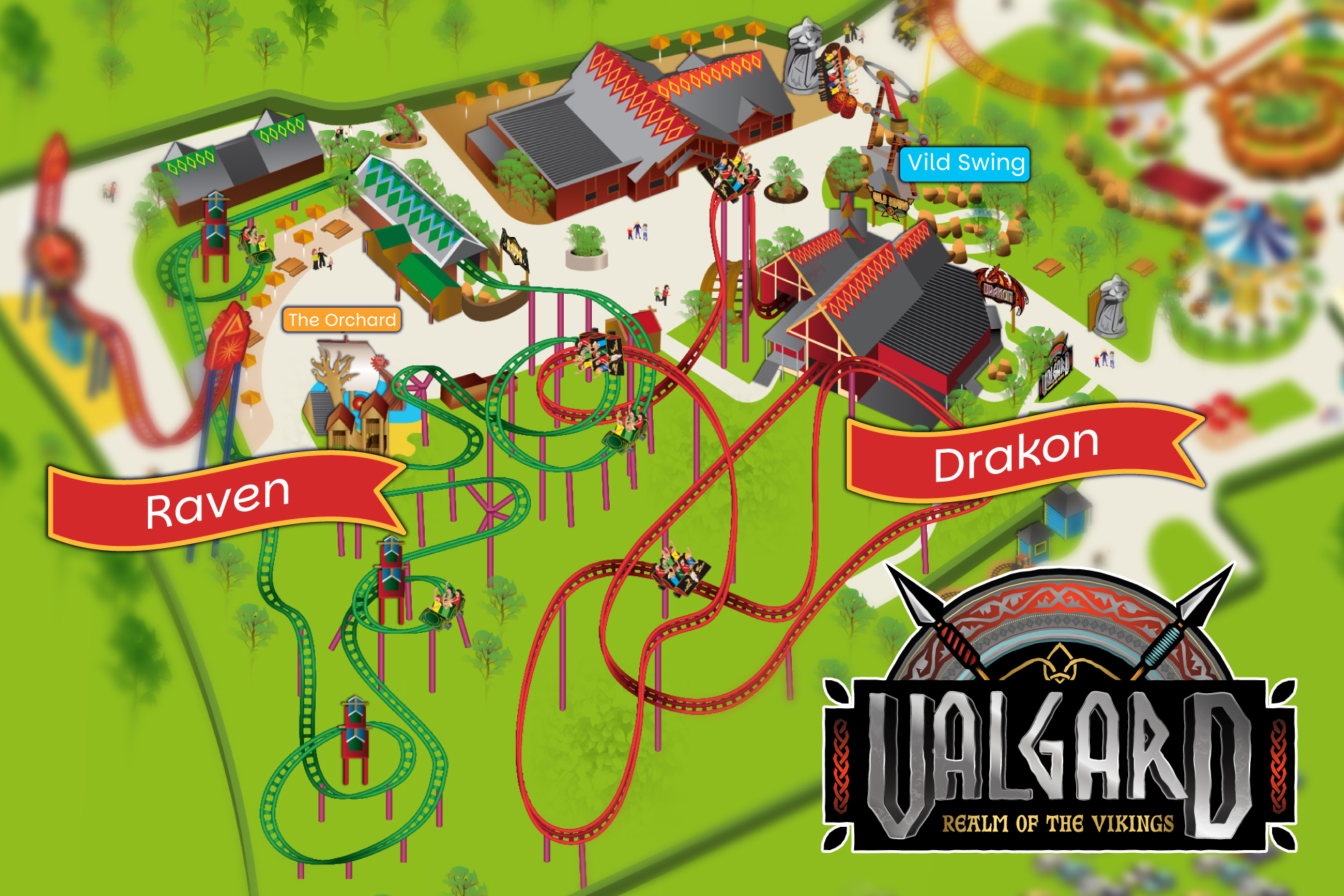 Valagard Realm of The Vikings Park Map